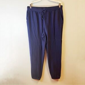 Hill House Joggers Mens Navy Blue Teddy Pants Drawstring Sweats Sz XL NWT